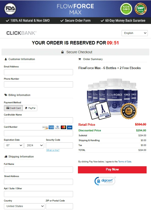 FlowForce Max Checkout